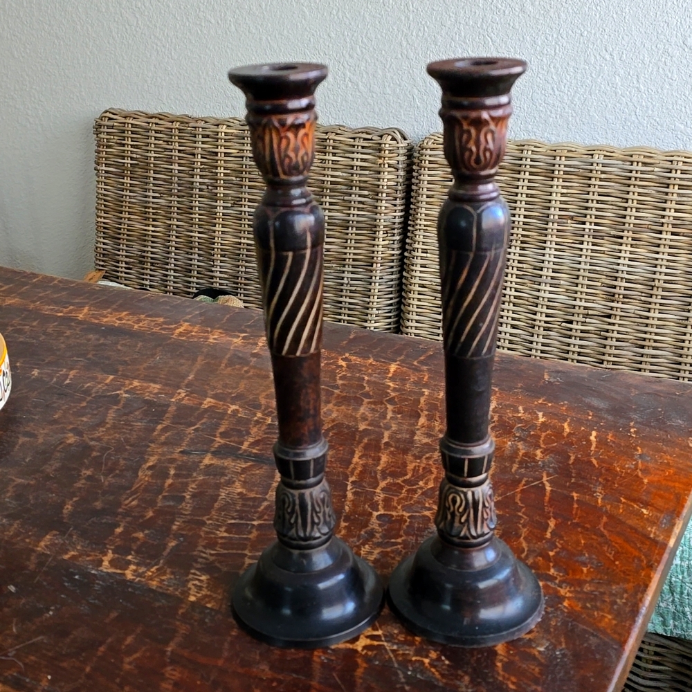 TWO Southern Living at Home candle sticks.EUC.